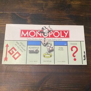 Vintage Parker Brothers Monopoly COMPLETE Classic Board Game 1985 10 Tokens